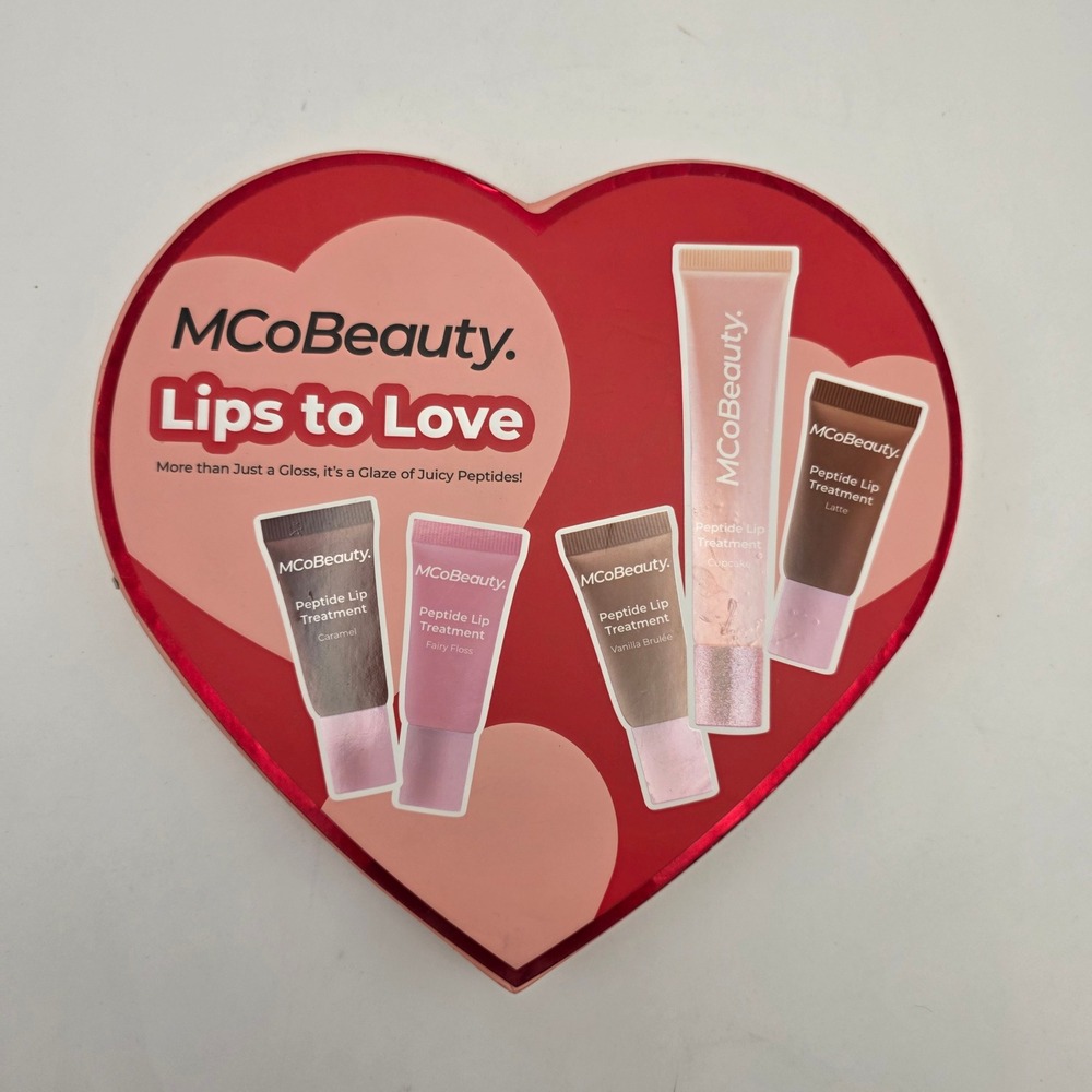 MCoBeauty Lips to Love Sweetheart Peptide Lip Treatment 5 Piece Gift Set New